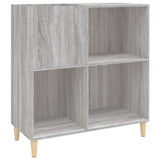 Record Cabinet Grey Sonoma 84.5x38x89 cm Engineered Wood 831995