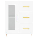 Highboard White 69.5x34x180 cm Engineered Wood 3199929