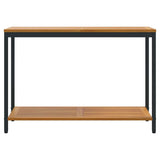 Outdoor Table with Storage Natural and Black 110 x 35 x 75 cm 4010607