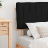 Bed Frame with Upholstered Headboard Black 75 x 190 cm 877531