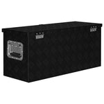 ZNTS Aluminium Box 80x30x35 cm Black 146442