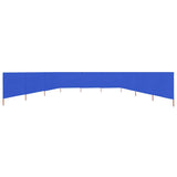 9-panel Wind Screen Fabric 1200x160 cm Azure Blue 47203