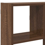 ZNTS Wall Cube Shelf 12 Compartments Brown Oak Engineered Wood 860010