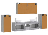 Bathroom Furniture Set 6 pcs Grey Sonoma 3407156