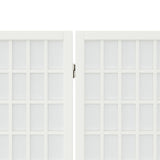 Folding 6-Panel Room Divider Japanese Style 240x170 cm White 352090