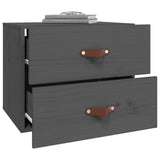 Wall-mounted Bedside Cabinets 2 pcs Grey 50x36x40 cm 820981