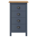 Sideboard Hill Grey 46x35x80 cm Solid Pine Wood 288913