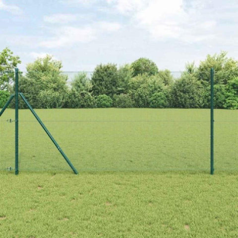 Welded Wire Fence Green 1 x 50 m Steel 42005106