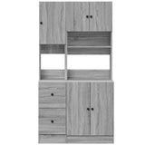 Kitchen Cabinet Grey Sonoma 95x50x180 cm Engineered Wood 3276537
