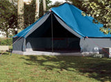 Family Tent Tipi 10-Person Blue Waterproof 94595
