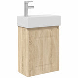 Bathroom Vanity Unit with Tap Sonoma Oak 45.5 x 22.5 x 84 cm 889463