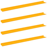 Floating Shelf 4 pcs Mustard Yellow 100 x 9 x 2.5 cm Steel 8003991