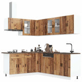 11 Piece Kitchen Cabinet Set Porto Old Wood Engineered Wood 3314909