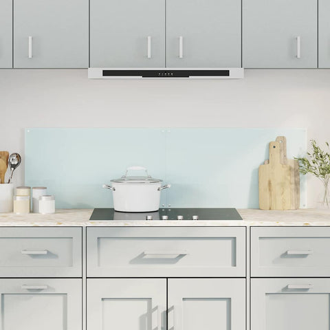 Kitchen Backsplashes 2 pcs White 70x60 cm Tempered Glass 3315785