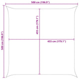 Sun Shade Sail Blue and White 5 x 5 m 100% Polyester Oxford 42030988