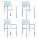 5 Piece Garden Dining Set White 3099259