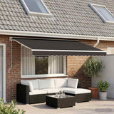 Awning Replacement Fabric Grey 400x300 cm Polyester 143710