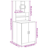Washing Machine Cabinets 2 pcs Sonoma Oak Engineered wood 3307666