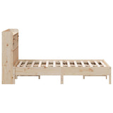 Bookcase Bed without Mattress 150x200 cm King Size Solid Wood Pine 3322906