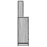 3 Piece Bathroom Furniture Set Grey Sonoma Engineered Wood 3301053