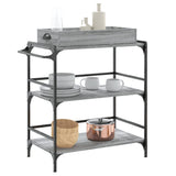 Kitchen Trolley Grey Sonoma 81.5x41x92.5 cm Engineered Wood 842344