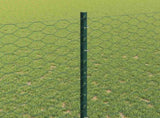 Welded Wire Fence 25 x 1.4 m PVC-Coated Steel Green 3336726
