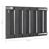 Garden Gate WPC 100x60 cm Grey 49081