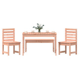 4 Piece Garden Dining Set Solid Wood Douglas 3154706
