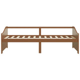 Day Bed Honey brown Solid pinewood 3-Seater 322166