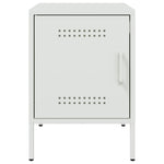 ZNTS Bedside Cabinets 2 pcs White 36x39x50.5 cm Steel 842921