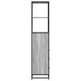 Bathroom Cabinet Grey Sonoma 35x37.5x166 cm Engineered Wood 849247