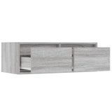 TV Cabinet with LED Lights Grey Sonoma 75x35.5x25 cm 860234