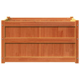 Garden Planter Wax Brown 90x50x50 cm Solid Wood Pine 837463