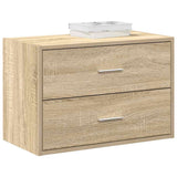 ZNTS Cabinet with 2 Drawers Sonoma Oak 60x31x40 cm Engineered Wood 858825