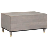 Coffee Table Grey 80 x 50 x 40 cm Solid Mango Wood 4018777