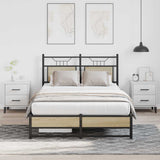 Bed Frame without Mattress Sonoma Oak 120x200 cm Engineered Wood 4106960