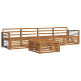 Outdoor Sofa Set 5 pcs Natural Solid Acacia Wood 3372989