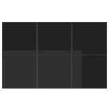 Garden Dining Set 7 pcs Black Steel 3335874