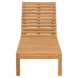 Sun Lounger Set of 2 Teak Solid Teak Wood 200cm long 3073206
