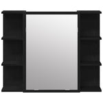 ZNTS Bathroom Furniture Set Set of 3 Black Oak Engineered wood 3333048