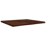 Live Edge Table Top 90 x 80 x 3.5 cm Rectangular Dark Brown 938638