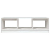809913 Coffee Table White 110x50x34 cm Solid Wood Pine
