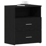 Nightstand 2 pcs Black Oak 50 x 32 x 60cm Engineered Wood 862052