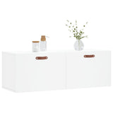 Wall Cabinet White 100x36.5x35 cm Engineered Wood 830108