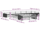 Outdoor Sofa Set 9 pcs 3383547