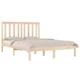 Bed Frame without Mattress Solid Wood Double 3103818