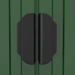 Garden Shed Green 192x357x223 cm Galvanised Steel 3147429
