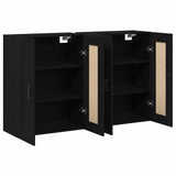 Wall-mounted Cabinet 2 pcs Black Oak 69.5 x 34 x 90 cm 3333107