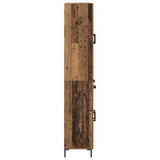 Highboard Old Wood 69.5 x 34 x 180 cm Engineered Wood 3415832