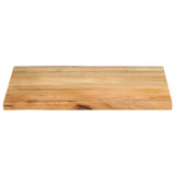 Table Top 80x60x3.8 cm Live Edge Solid Wood Mango 370740